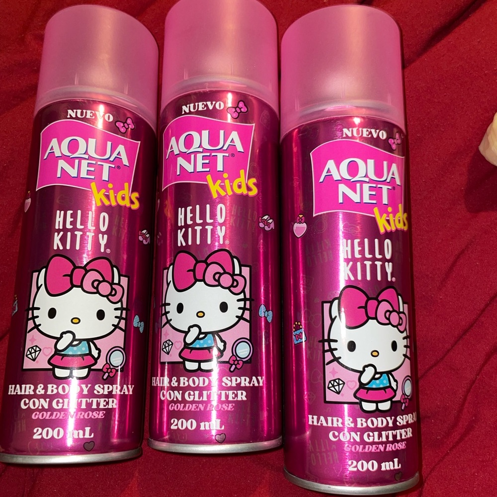 Hello kitty hair/body glitter spray